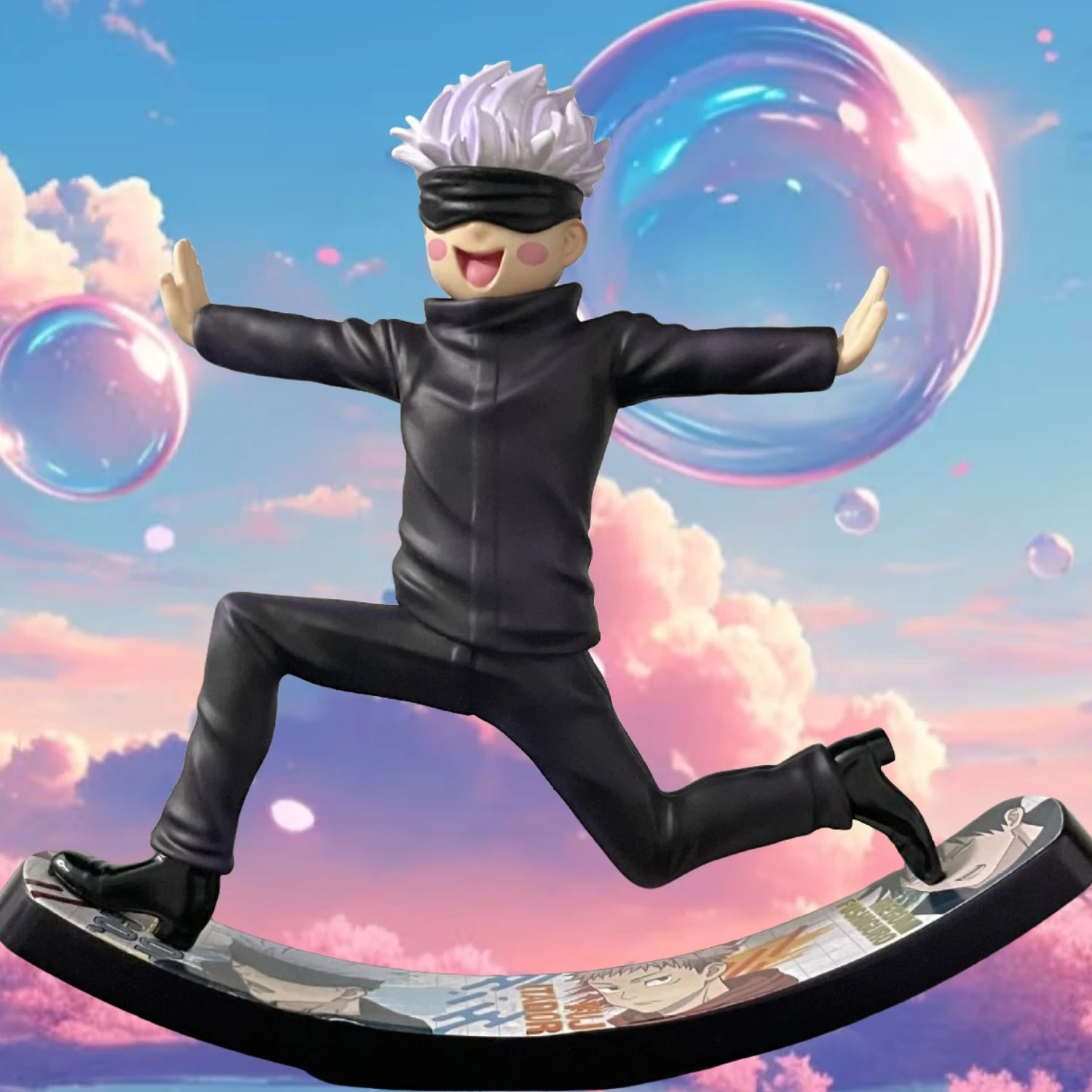 17cm 6.6 inch Anime Swing Gojo Satoru Action Figures Pvc Statue Desktop Ornamen Collection Statue Model Decoration Room Desk Toy