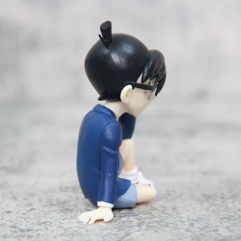 Detective Conan Anime Figure Conan Edogawa Action Figure Model Dolls Collection Kids Toys Car Ornament Kawaii Desktop Decoration